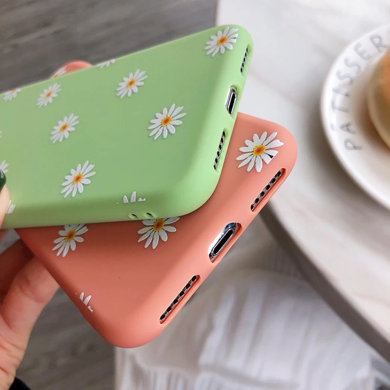 Heyytle ромашка цветочный чехол для iPhone XS Max X XR Ультратонкий Мягкий ТПУ 7 8 Plus 6 6s 5 5S
