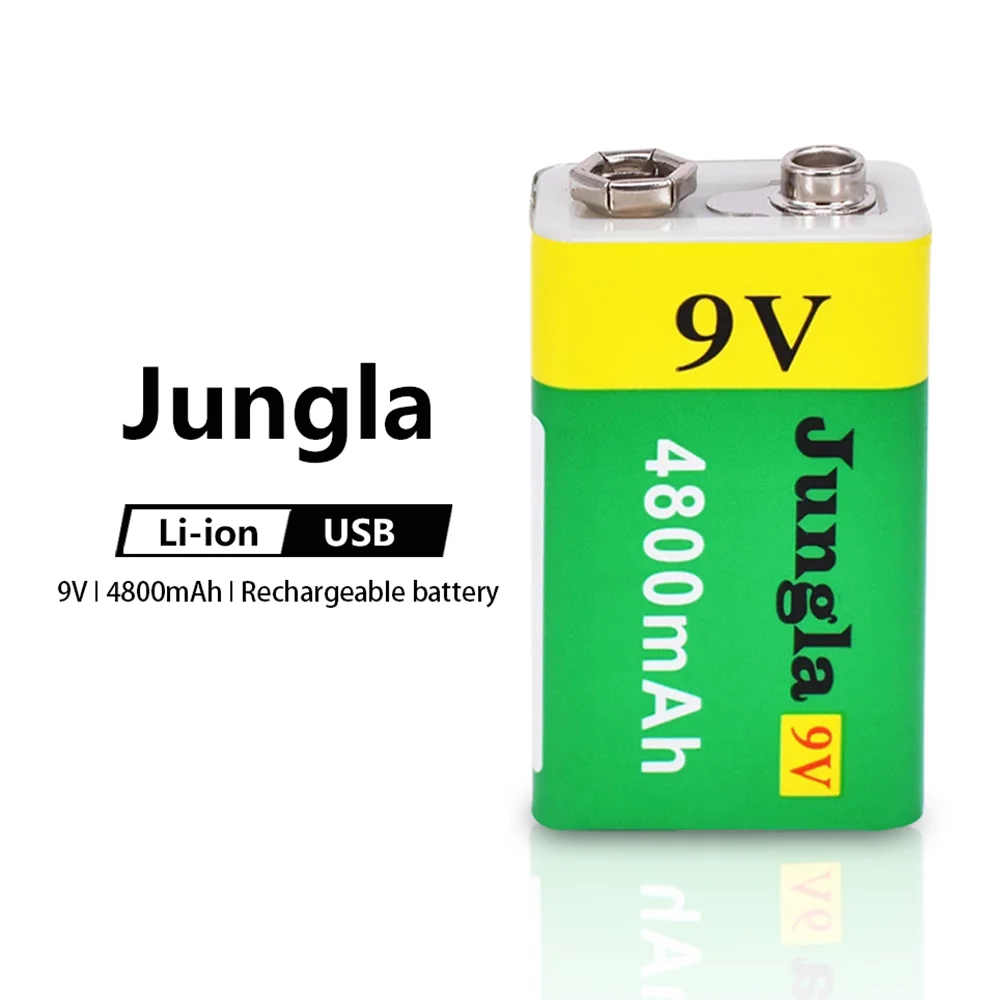 

9V 4800mAh Li-ion Rechargeable Battery Micro USB Batteries 9V Lithium for Multimeter Microphone Toy Remote Control KTV Use