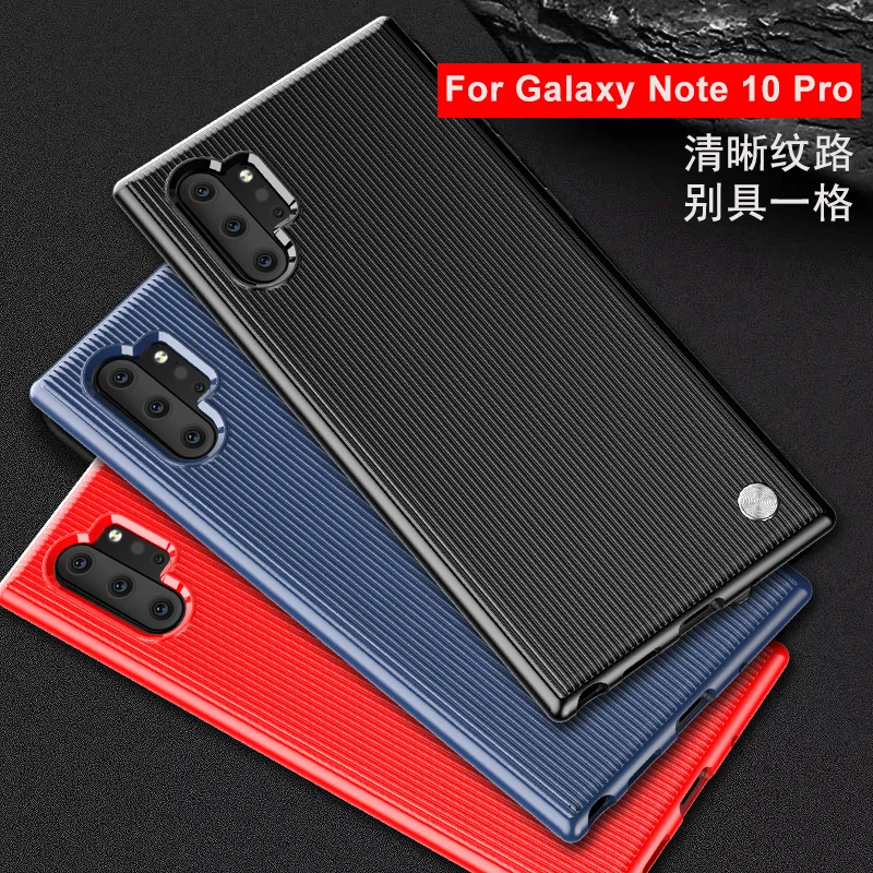 Полосатый силиконовый чехол для samsung Galaxy Note 10 Plus 5G Модный мягкий из