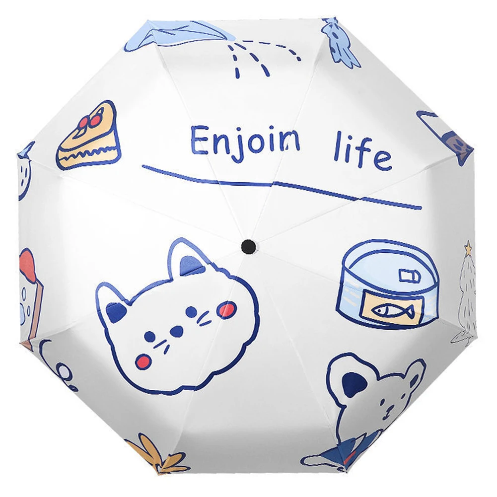 

Женский мини-зонт в стиле солнечного ретро с милыми фруктами, Карманный Зонт для путешествий, мультяшный Зонт от дождя, женские складные зон...