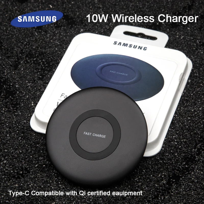 Оригинальное быстрое Qi Беспроводное зарядное устройство Samsung 10 Вт поддержка EP P1100