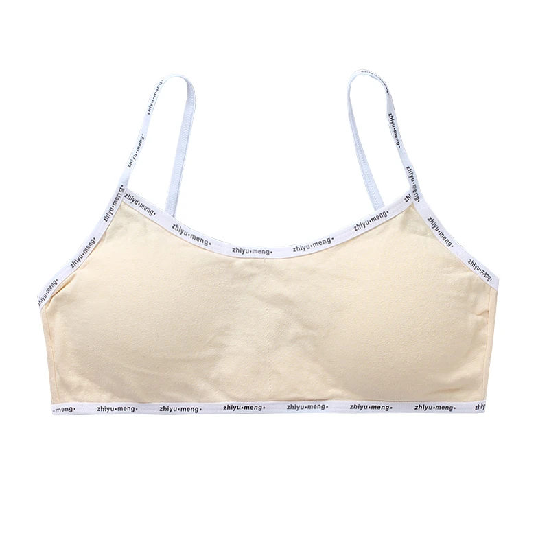 5 шт./лот бюстгальтер для школьниц дышащий подростка детей Adolescente однотонные Цвет