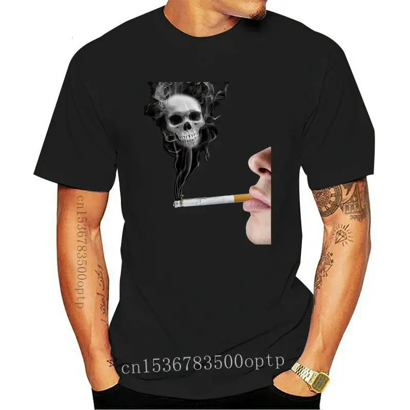 

2020 funny tee cute t shirts Smoking Is Harmful men short sleeves cotton tops cool t shirt summer Men's Basic T-Shirt