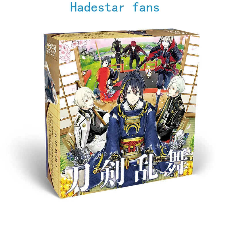 Аниме Touken Ranbu онлайн маленькая Подарочная коробка посылка игрушка открытка