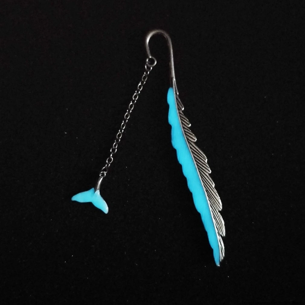 New Arrival Luminous Owl Bookmark Creative Mermaid Tail Retro Metal Book Marks For Girls Gift School Supplies Novelty Stationery |