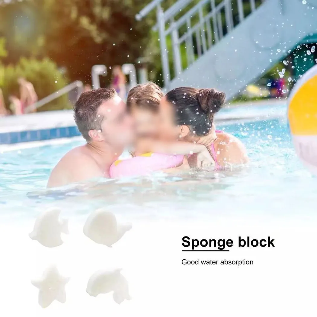 12 волокон впитывает масло губка белый простой дизайн плавательный бассейн