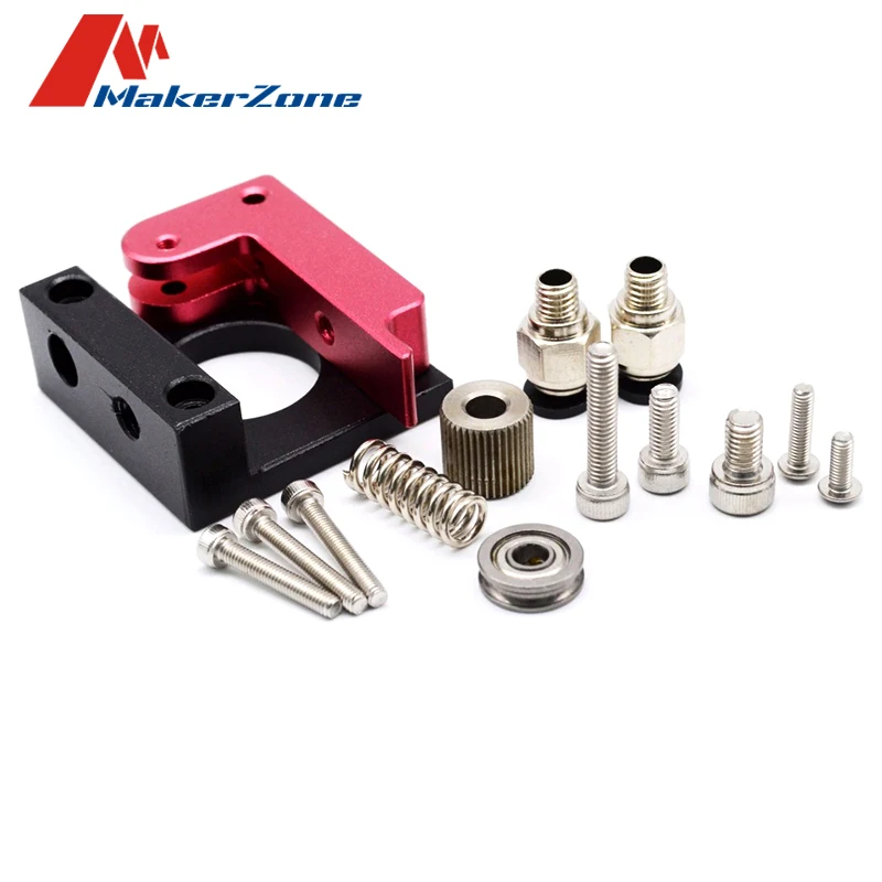 

Improved Version 3D Printer Parts Reprap MK8 Full Metal Aluminum Alloy Bowden Extruder Kit No Motor for 1.75MM Filament