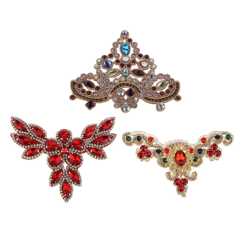 Flatback ясно шитье горный хрусталь патч шить на цветок DIY аксессуары для одежды мешок украшения декоративные