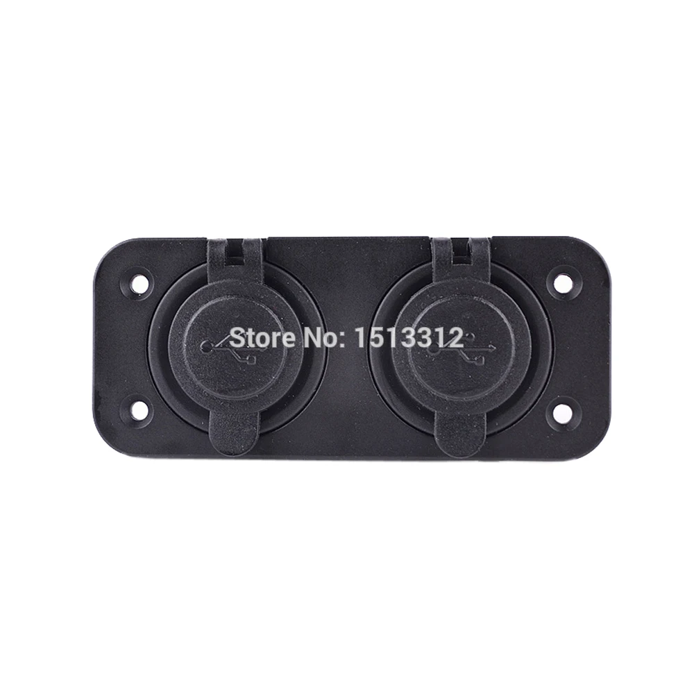 Автомобильное зарядное устройство с двойным отверстием 4 порта USB 5 В 1 А + 2