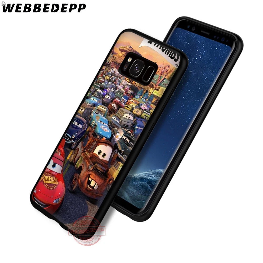 WEBBEDEPP Lightning mcqueen мягкий чехол для телефона с изображением цветов Samsung S6 S7 край S8 S9 S10