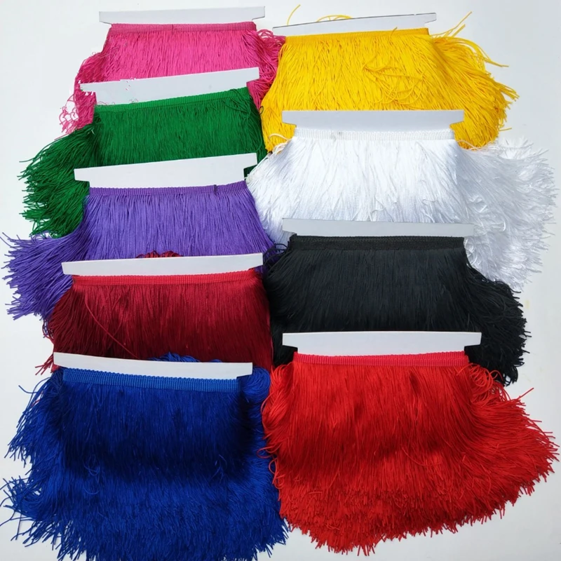 10 м/лот кружевная лента с бахромой шелковая отделка кисточками латинское платье