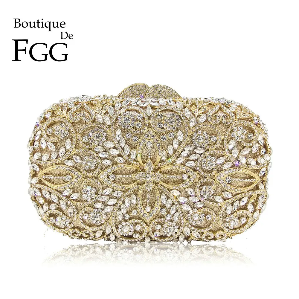 Boutique De FGG элегантный клатч с цветами кошельки для женщин вечерние сумки