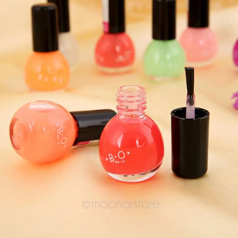 Флуоресцентный лак для ногтей ярких цветов 6 мл нетоксичный Светящийся неоновый