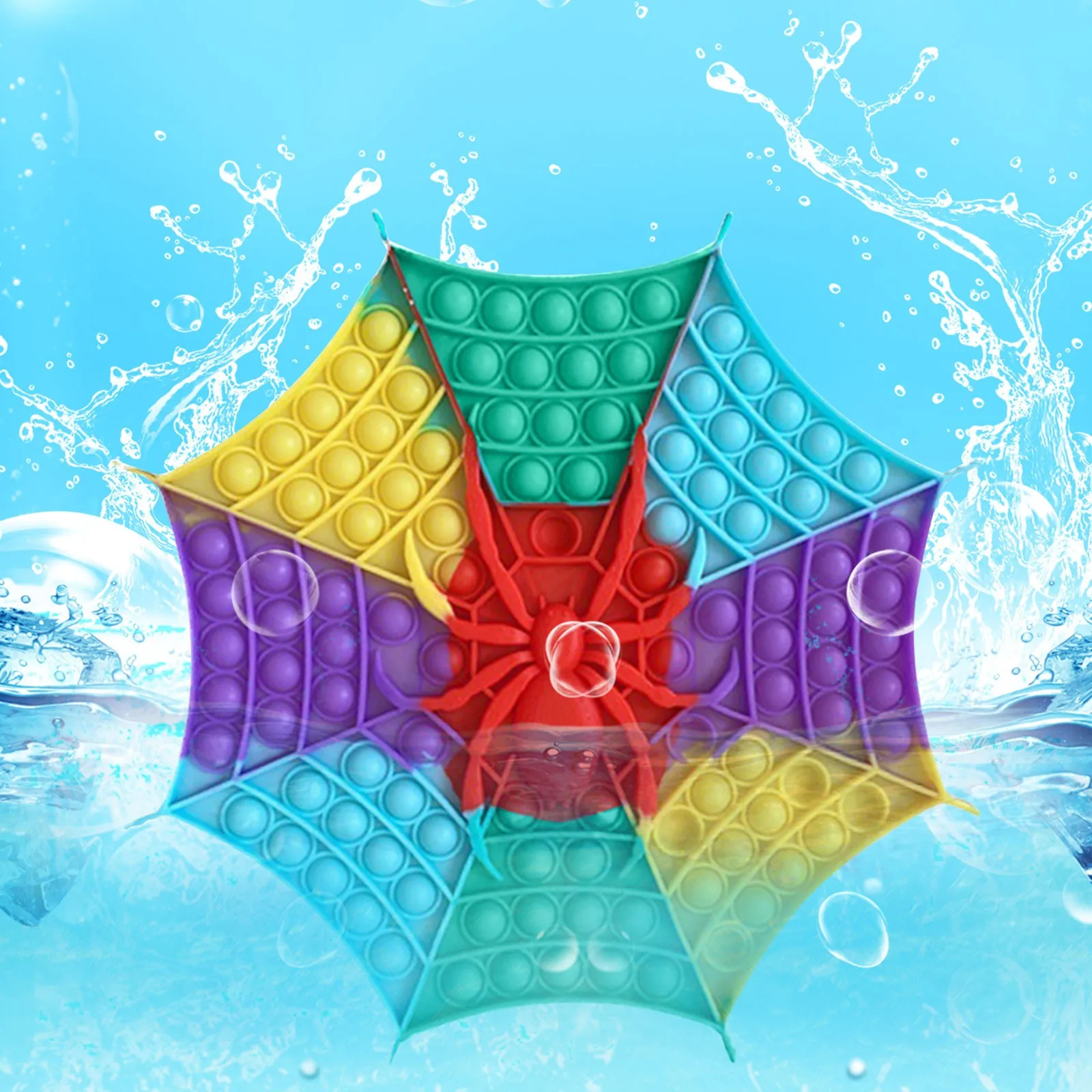 Fidget Juguetes | Juguetes Fidget | Fidget juguetes arco iris grande tablero de ajedrez Pushs es Dimple de juego los ni&ntilde;os adultos inquietos Popper sensorial de juguete para aliviar el estr&eacute;s-3