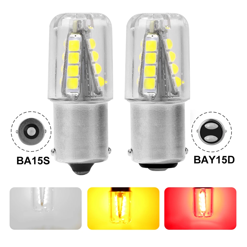 1 шт. Автомобильные светодиодные лампы 16SMD 1156 BA15S P21W 1157 BAY15D P21/5 Вт 12 В | Автомобили и