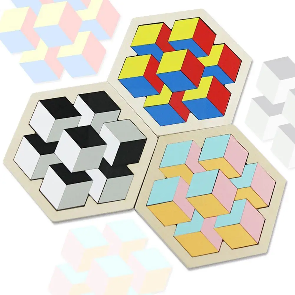 

Детский визуальный пазл S2N0, деревянная головоломка Монтессори, 7 видов деятельности мозга, подарки для детей, инструменты для раннего разви...