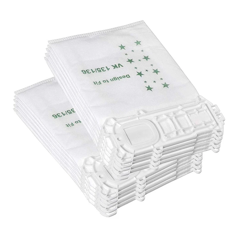 Аксессуары для пылесоса аксессуары очистки подходит Vorwerk VK135 VK136 10 мешков пыли + 1