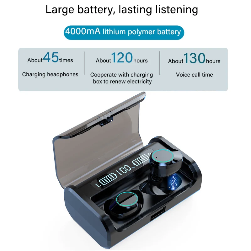 Беспроводные наушники Bluetooth игровая гарнитура 5 0 с шумоподавлением Tws Hi-Fi