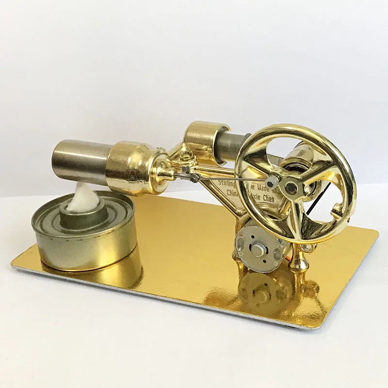 Фото Двигатель Стирлинга горячим воздухом модель для эксперимента Электрогенератор