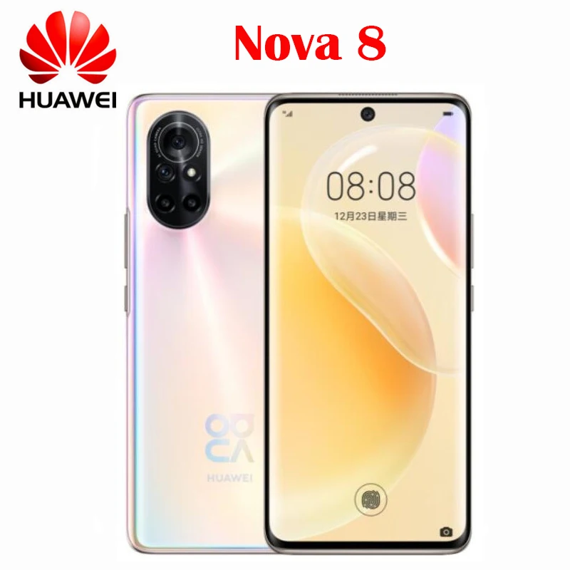 Новый Huawei оригинальный официальный Nova 8 5G смартфон Kirin985 Octa Core 6 57 дюйма OLED 90 Гц 64MP