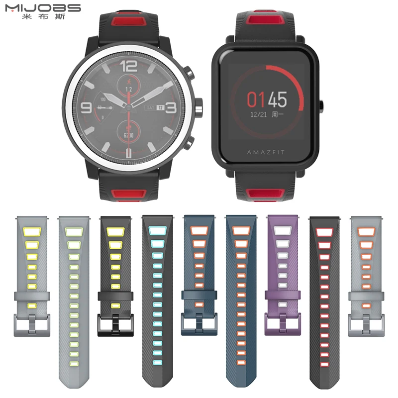 Для Huami Amazfit GTS ремень Bip S GTR Stratos Pace спортивный Браслет аксессуар для Xiaomi браслет