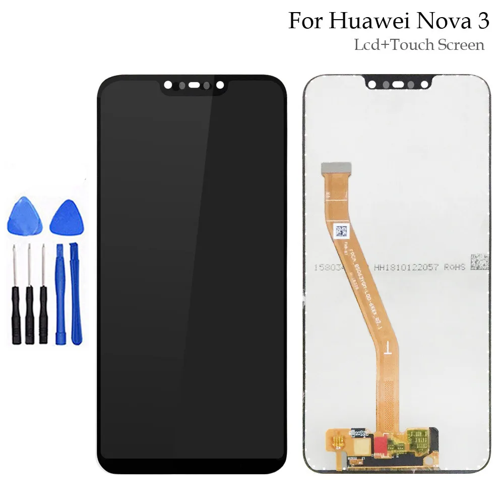 100% протестирован для 6 3 &quotHuawei Nova PAR AL00 ЖК экран + сенсорная панель дигитайзер Nova3 LX1