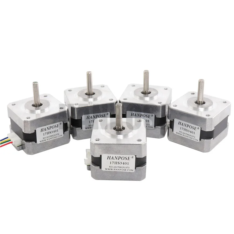 3 шт./лот 17HS3401 4-проводной шаговый двигатель Nema 17 42bygh 1.3A для фрезерного станка с ЧПУ