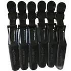 6 шт. пластиковые зажимы для волос из крокодиловой кожи зажимы для стрижки волос для салона зажимы для стрижки волос 4 цвета