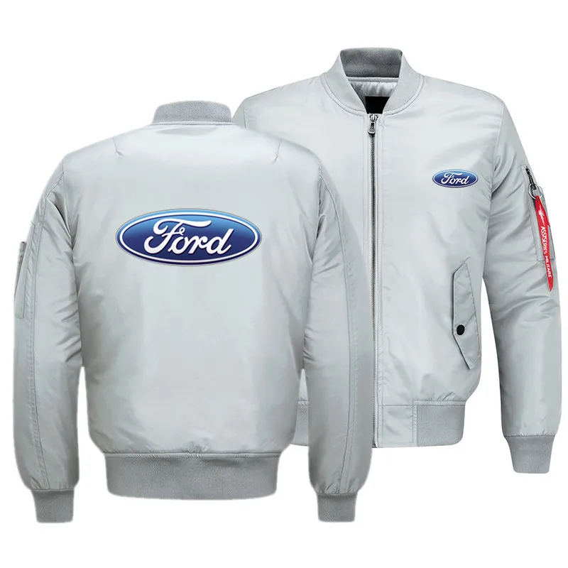 

2021 spring and autumn new FORD CAR logo jacket men's fashion stand-up collar No. 1 bomber jacket men's baseball uniform jacket