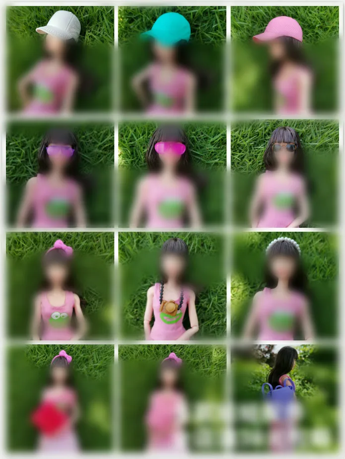 

Серьги или ожерелье и шляпу или головным убором/Аксессуары для куклы «сделай сам» для костюмированной вечеринки для маленьких игрушек 1/6 Си...