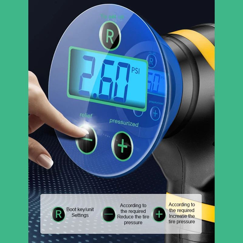 

DC12V 120W Digital Tire Inflator Car Inflatable Pump Car Air Compressor Pump Portable Electric For Motorcycles Truck