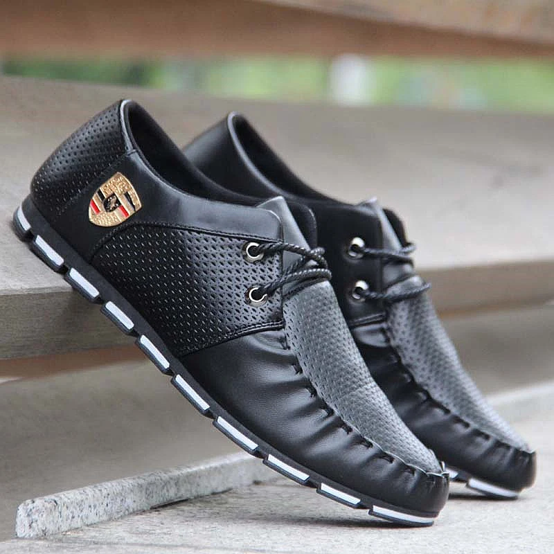 Фото 2019 Spring New Men Peas Shoes Sets Of Feet Breathable Flat PU Waterproof Casual Driving Sneakers Обувь 2019 Spring New Men Peas Shoes Sets Of Feet Breathable Flat PU Waterproof Casual Driving Sneakers Обувь