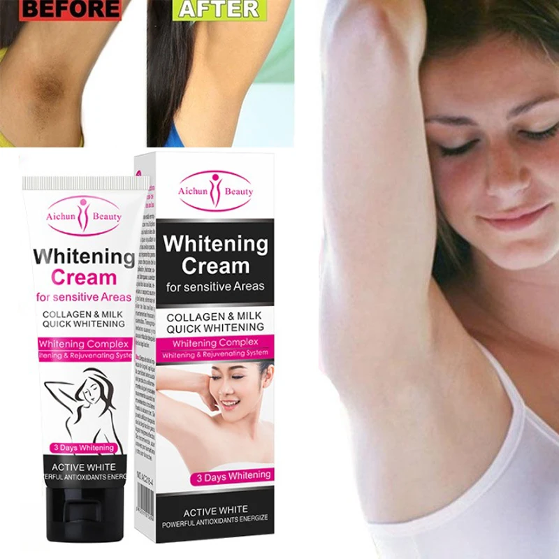 

7-Day Armpit Whitening Cream Skin Lightening Bleaching Cream Underarm Dark Skin Whitening Intimate Body Lotion 50g