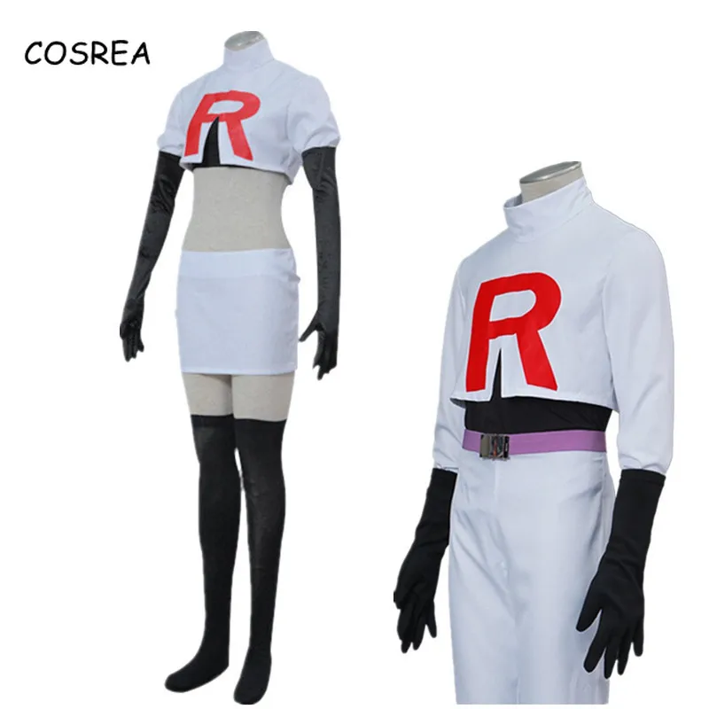 Team Rocket взрослых Pokemon Костюм «Карманный Монстр» Джесси Мусаси Джеймс Kojirou костюм покемон Костюмы для косплея