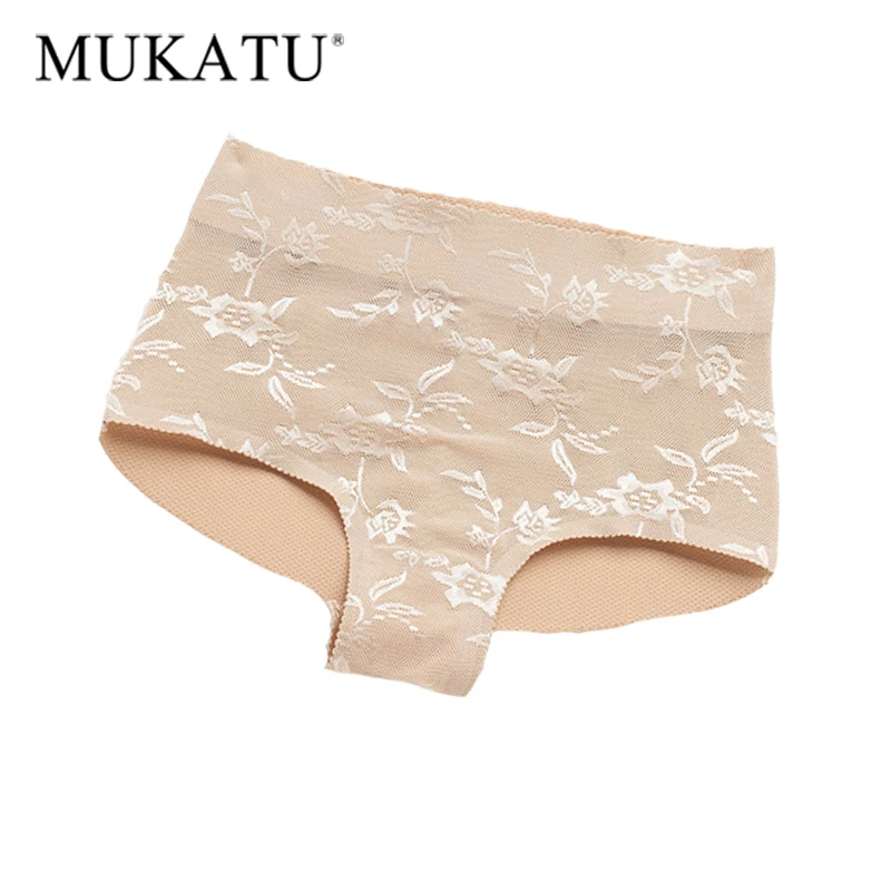 Женщина поддельные задницы Мягкие Трусики с высокой талией Корректирующее белье
