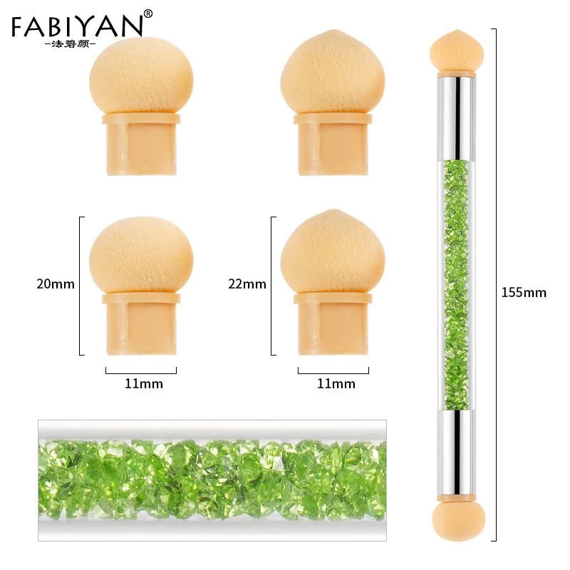 Замена губчатых головок для дизайна ногтей градиентная кисть ручка рисования