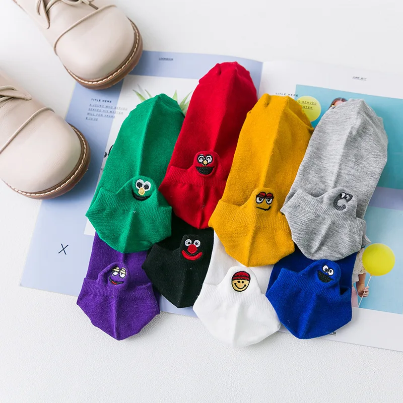 Новое поступление женские хлопковые носки короткие до Лодыжки Носки с рисунком