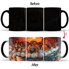 Креативная красивая кружка для купания, чашки-хамелеоны с изменением цвета, Термочувствительная чашка, кружка для кофе, чая и молока, подарки