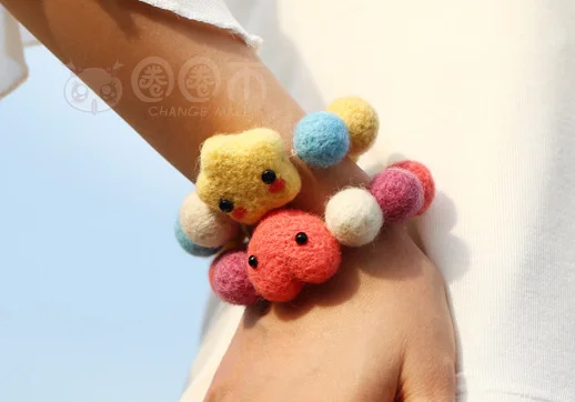 Звезда Любовь мультфильм Животные набор шерсти для рукоделия шерстяной войлок