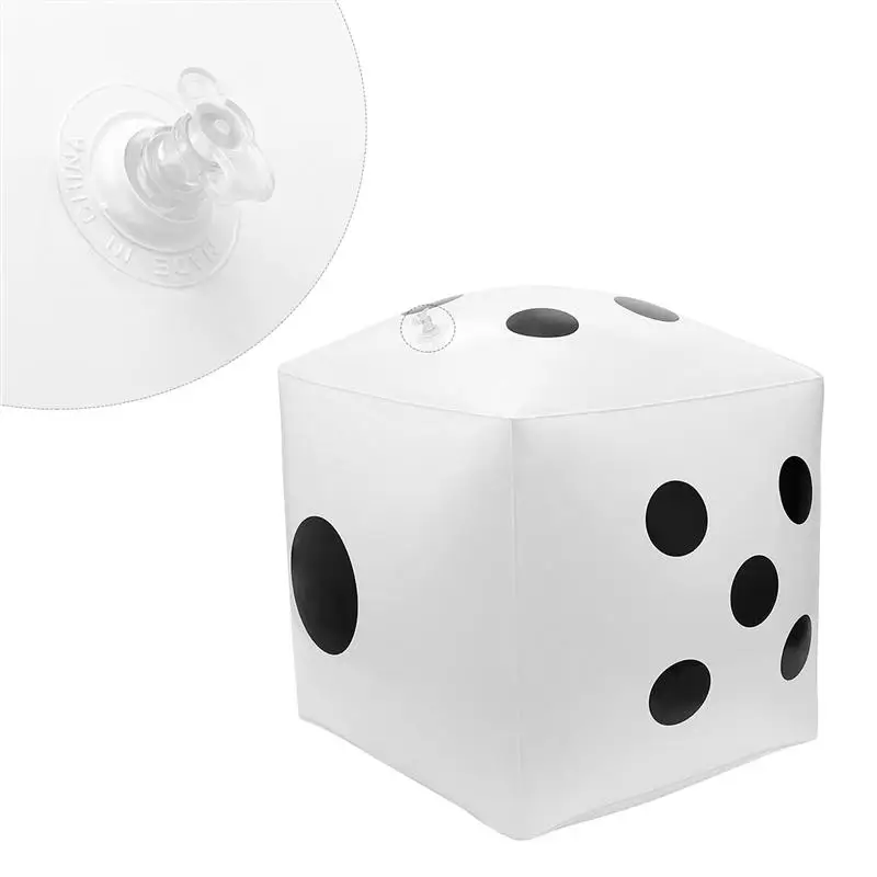 NUOLUX 1 шт. ПВХ надувные большие 32 см белые игральные кости для вечерние украшения