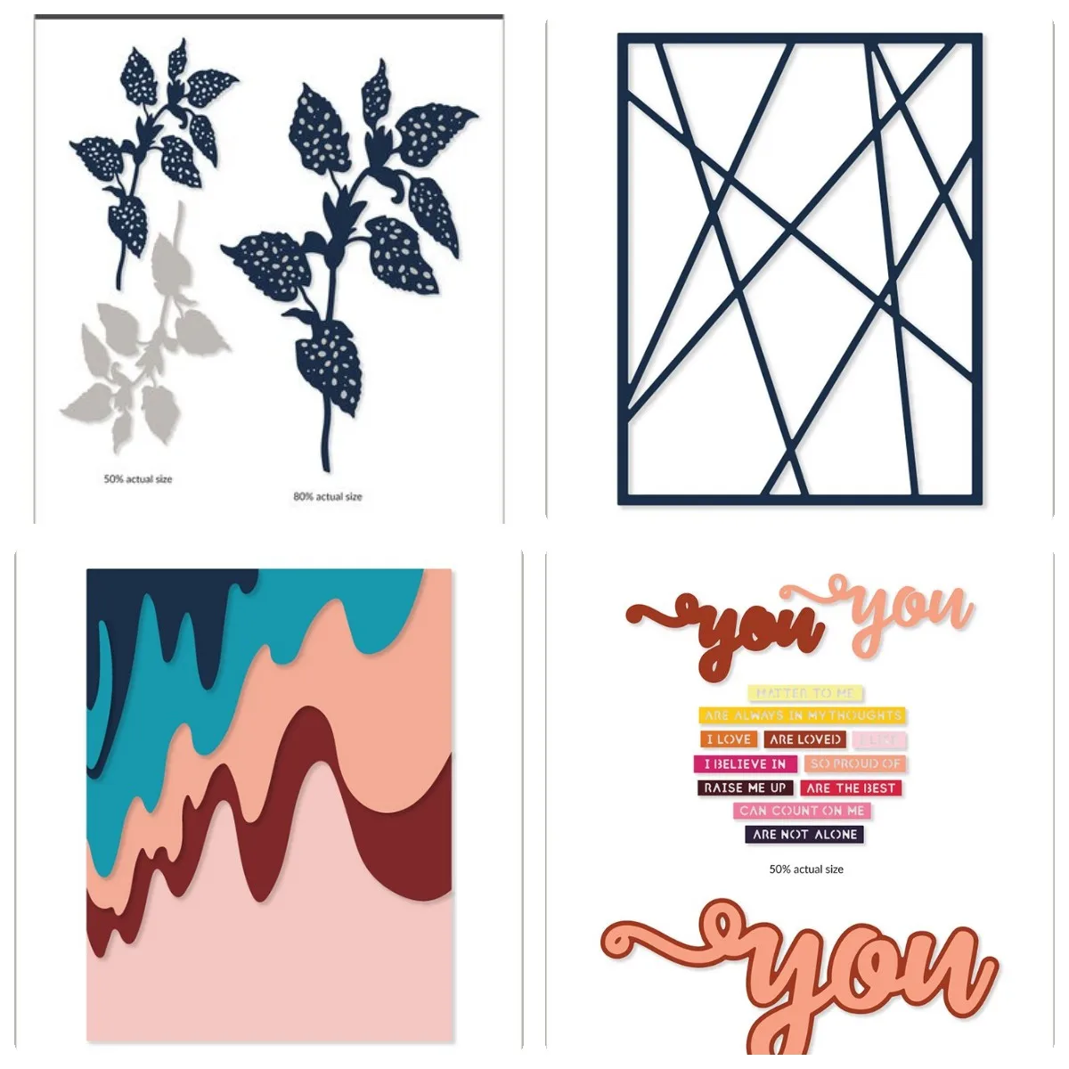 

Wave Form Cover Leaves Arrival New Metal Cutting Dies Stencil For 2021 Scrapbook Diary Decoration Embossing Template DiY Card