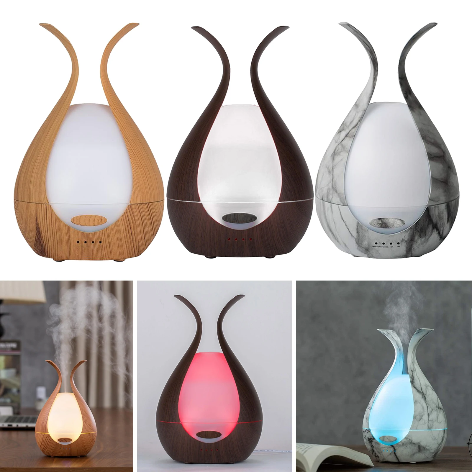 

200ml LED Cool Mist Humidifier Essential Oil Diffuser Aromatherapy Fresh Air