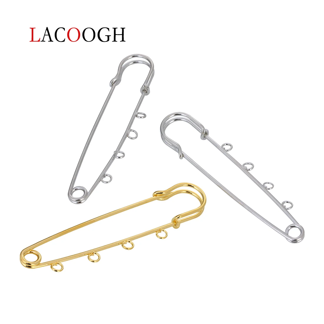 10 шт./лот 21x90 мм Свадебные безопасные булавки для броши иглы золото серебро