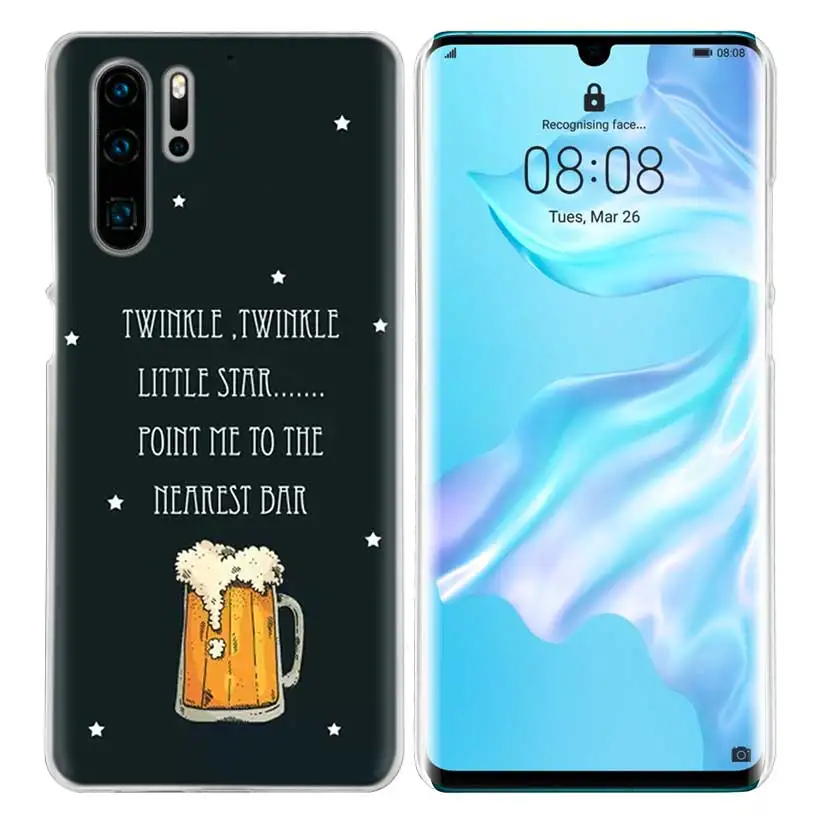 02 Жесткий чехол-накладка из поликарбоната для huawei Honor P20 mate 20 10 P10 P9 P8 8X9 Lite P Smart+ Plus Nova 3i прозрачный чехол с изображением пива - Цвет: 02