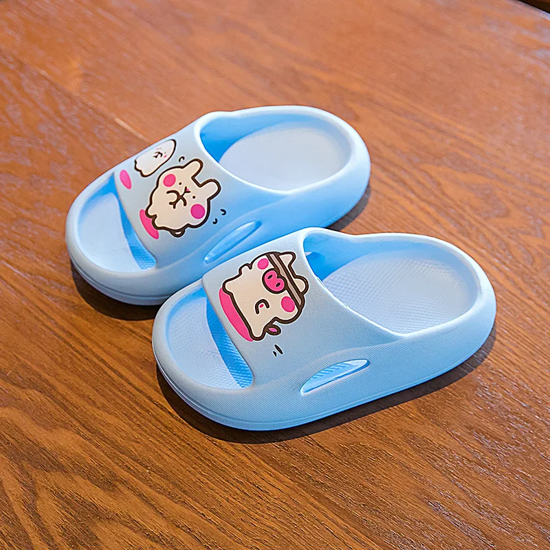 Slippers for Boy Girl Summer Sandals Flat Shoes Children Cartoon Non-Slip Home Bathroom Cute Fashion Kids Slides Flip Flops