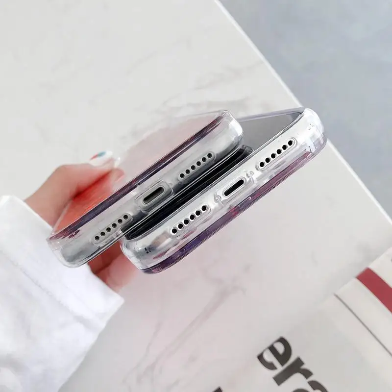 

Glitter Sequins Love Heart Phone Case for iPhone 12 Mini 11 Pro XSMax XR 7 8Plus Clear Dynamic Liquid Case Soft TPU Cover