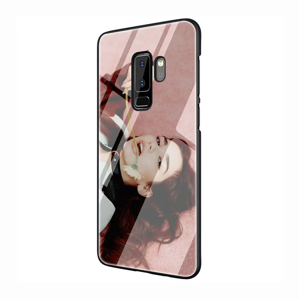 Дуа липа DuaLipa закаленное Стекло TPU черный чехол для Galaxy S7 Edge S8 S9 S10 Plus, Note 8, 9, 10, A10 20 30 40 50 60 70 - Цвет: G10