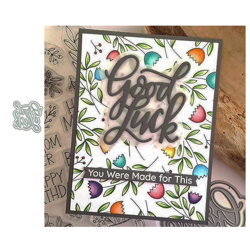 Металлические Вырубные штампы JC Good Luck для скрапбукинга рукоделия форма