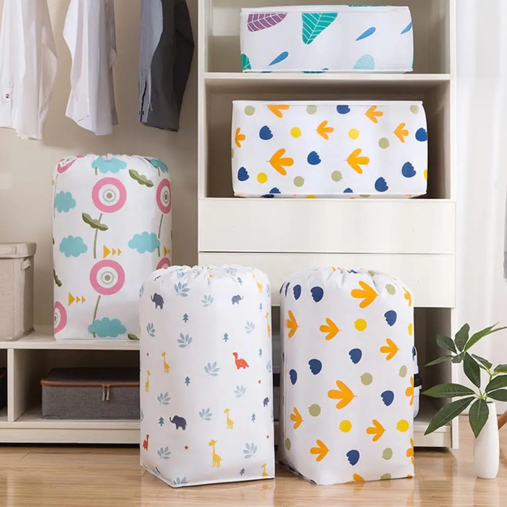 

Blanket Storage Bag Easy Carrying Dirt-proof Quilt Bag Saving Space Quilt Bag for Bed Room Comforter Storage Bag