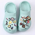 Много команд, доступные спортивные Кроксы для футбольной обуви, подвески из мягкого ПВХ, украшение для обуви